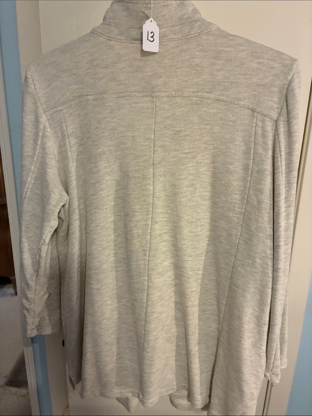Light Heather Gray Pool Side Terry Cloth Coverup - Picture 2 of 3